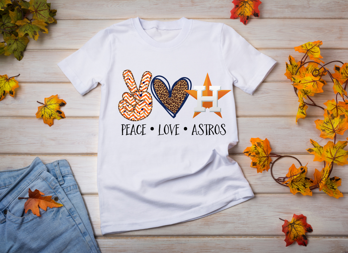 Peace Love Astros Shirt