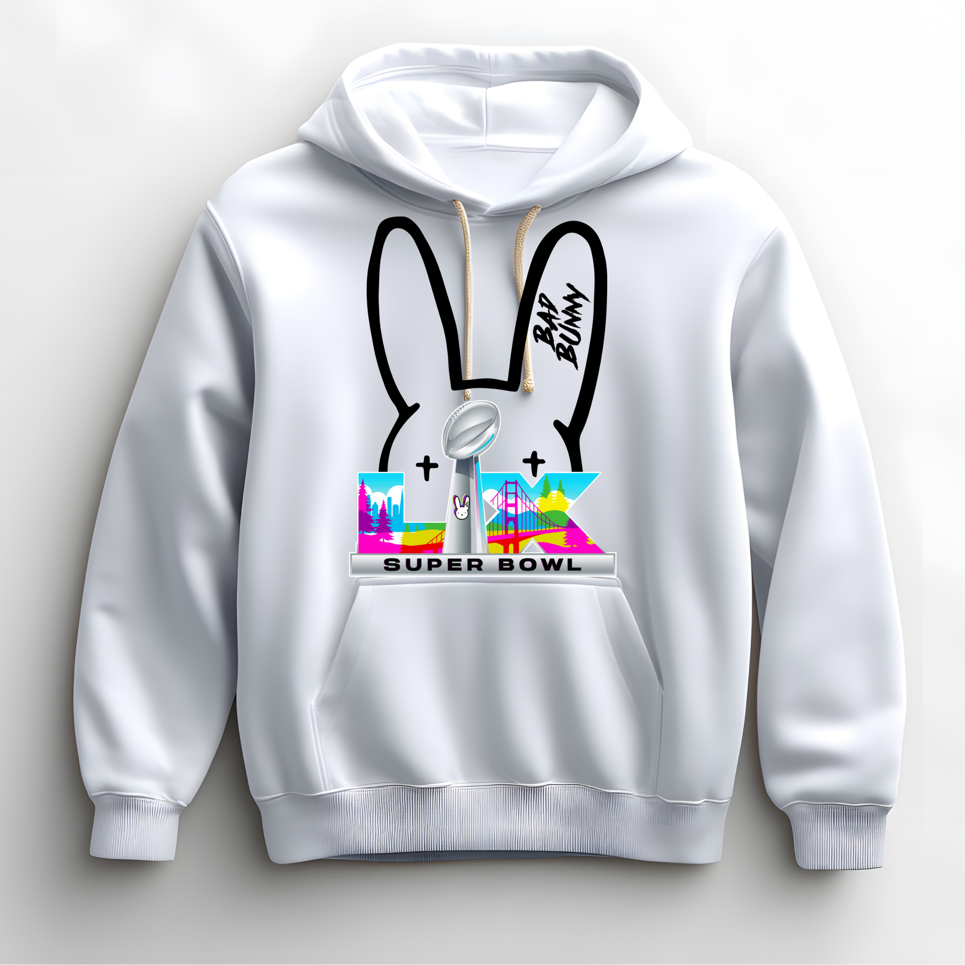 Super Bowl Bad Bunny HOODIE – DJsHeart