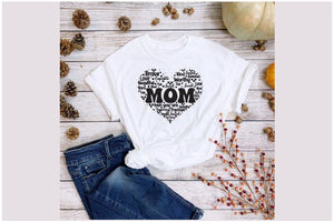 Mom heart shaped Mother’s Day Tshirt