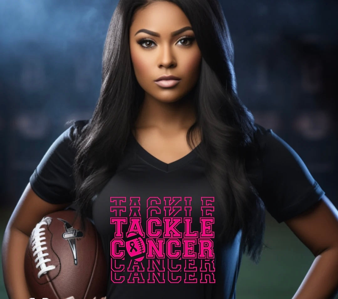 Tackle Breast cancer : Hoodie,sweatshirt, or Tshirt