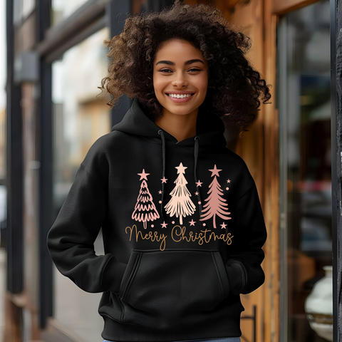 Pink Merry Christmas; TShirt, Sweatshirt, or Hoodie