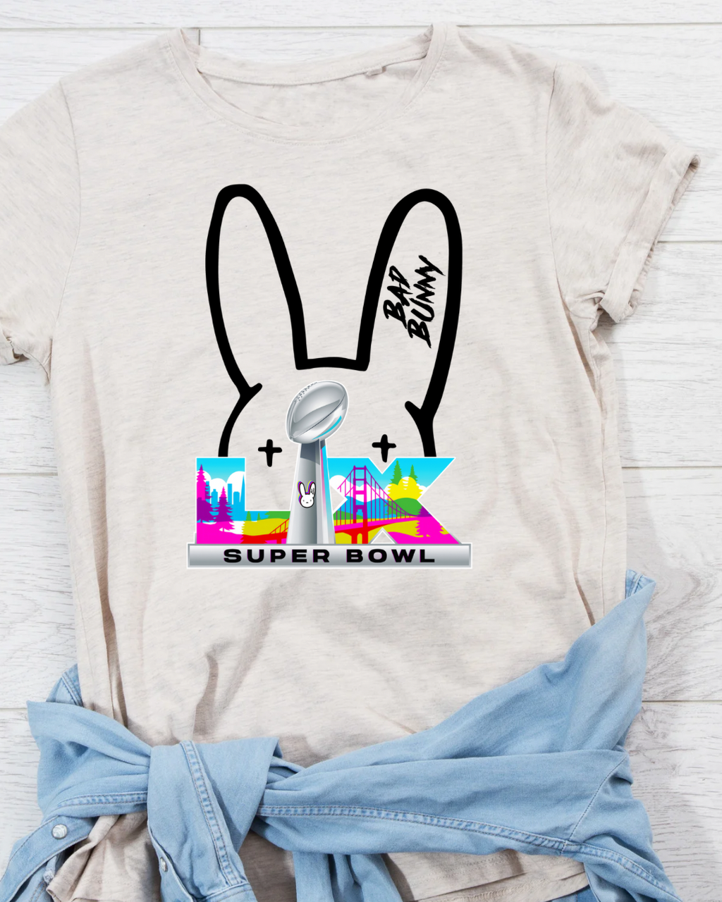 Super Bowl Bad Bunny Tshirt