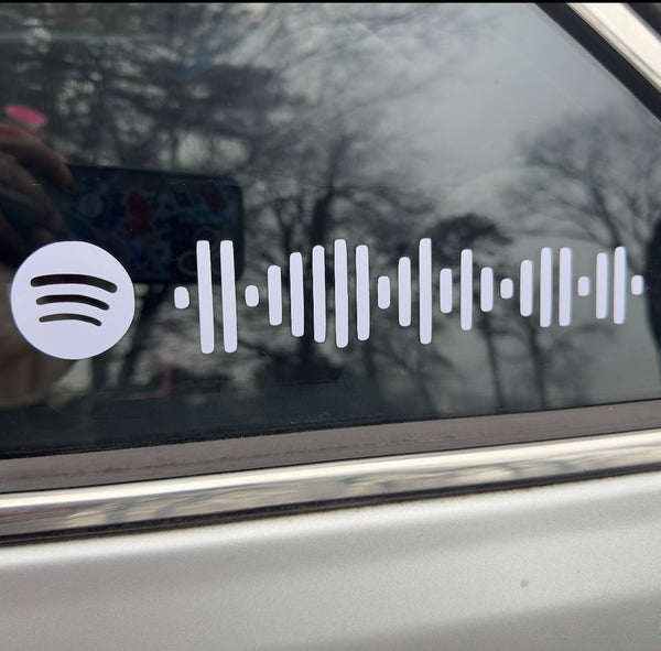 Custom Spotify Song Code Vinyl Decal - Song Code Sticker - Music Code Decal - Choose Your Song Window Vinyl Decal Sticker; Ludacris