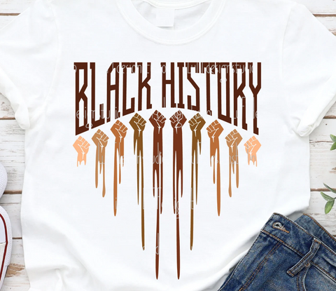 Black History Fist Bump T Shirt