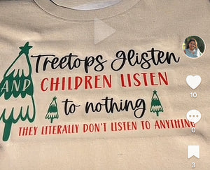 Christmas - children don’t listen